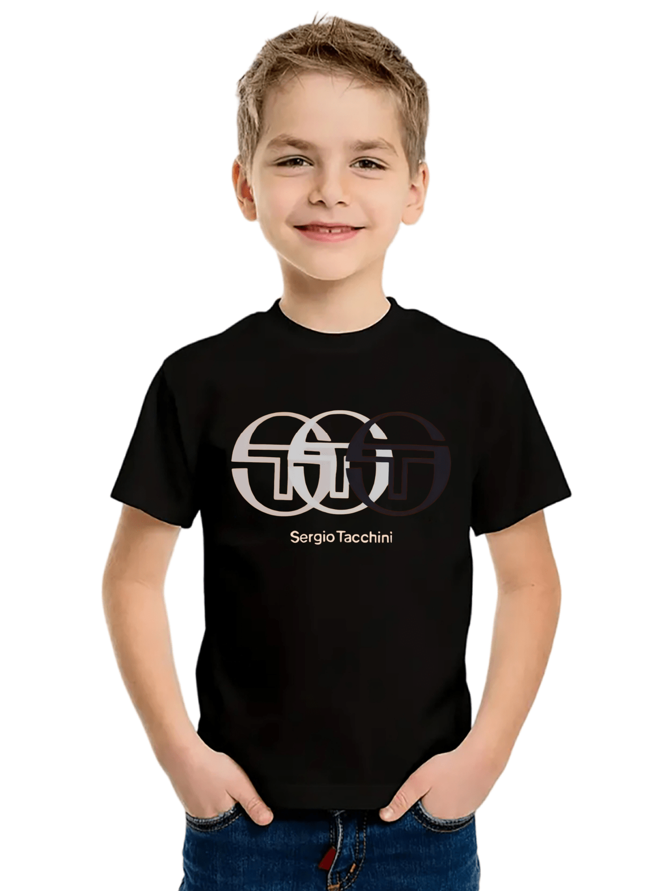 Tshirt Sergio Tacchini décontractée à col rond pour garçons